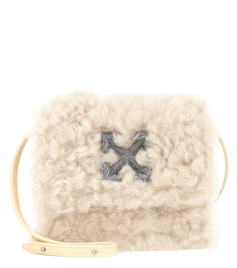 Off white shearling bag clearance