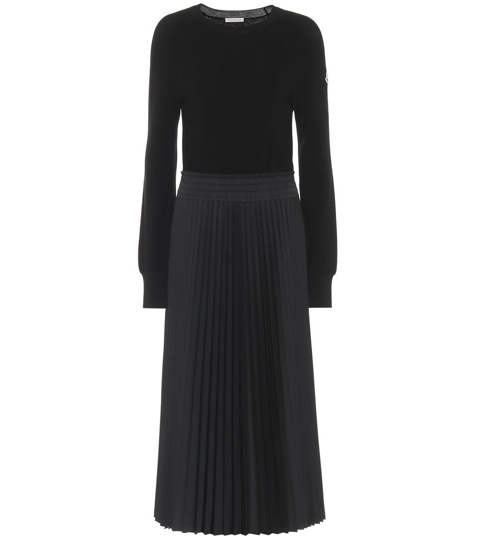 Moncler Wool midi dress Mytheresa