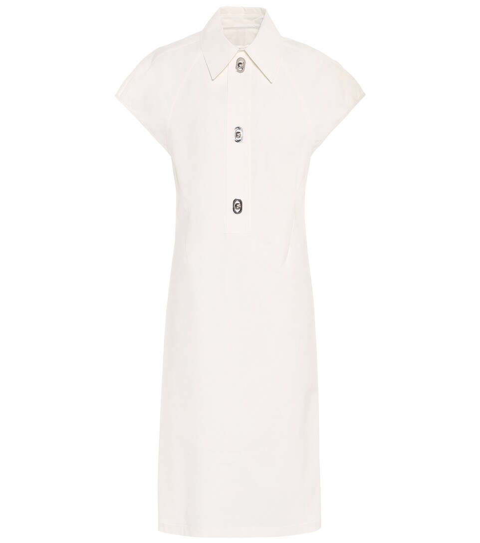 Cotton Toile Midi Dress | Bottega Veneta - Mytheresa