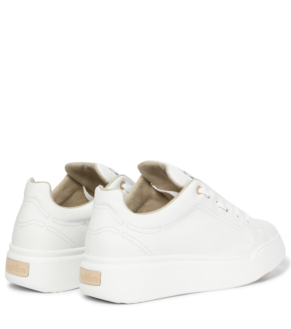 Max Mara - Maxiv leather sneakers | Mytheresa