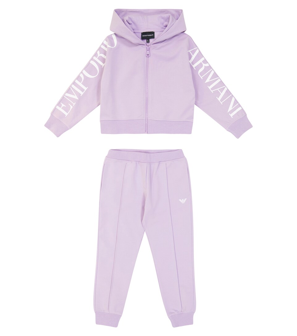 Emporio Armani Kids - Tuta in misto cotone | Mytheresa