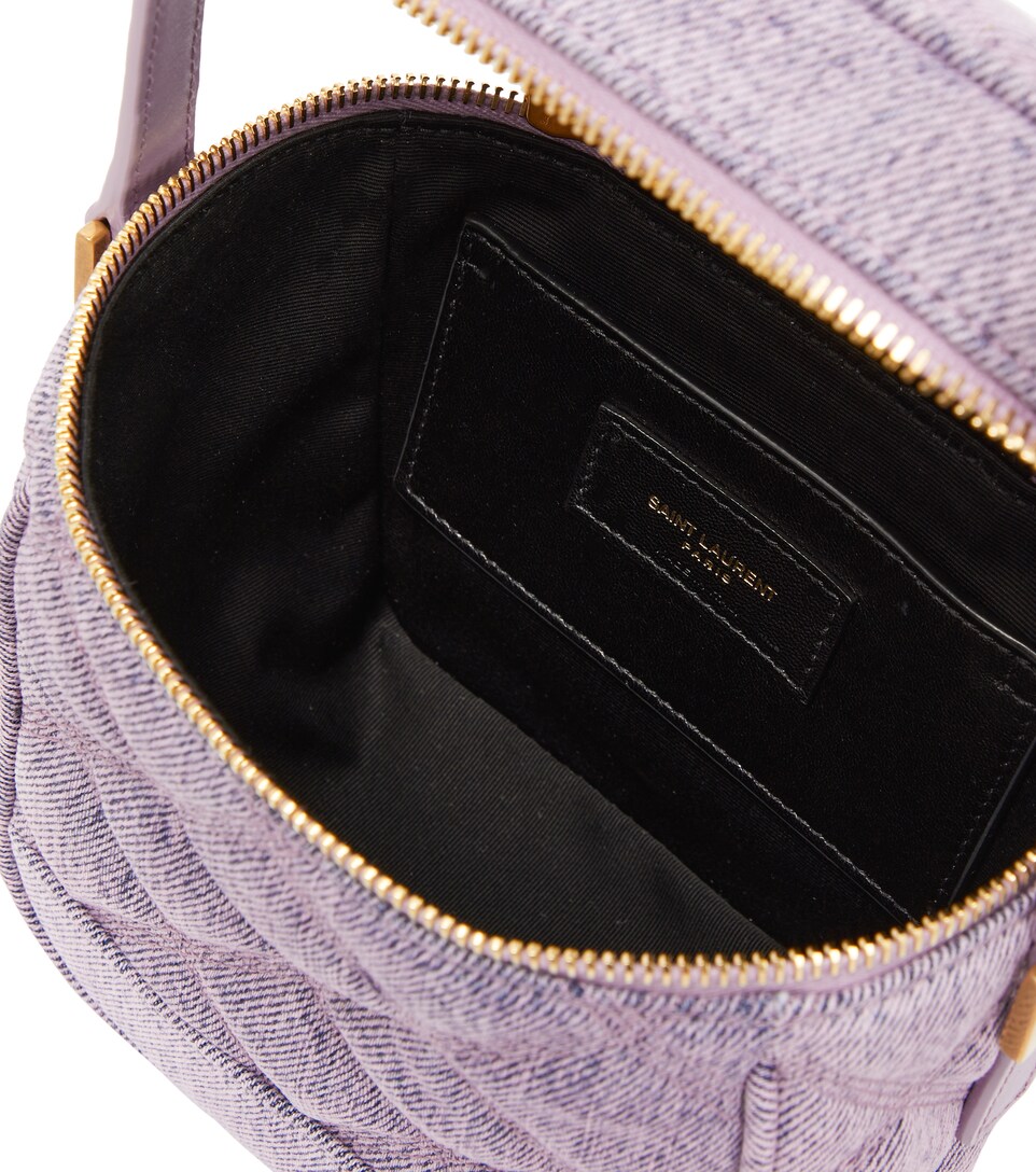 Vanity 80's quilted denim shoulder bag 
