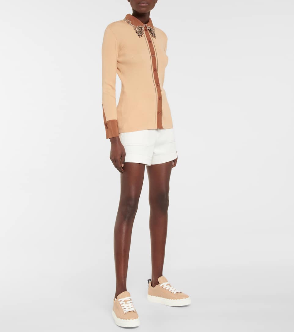 chloe lauren sneaker pink tea