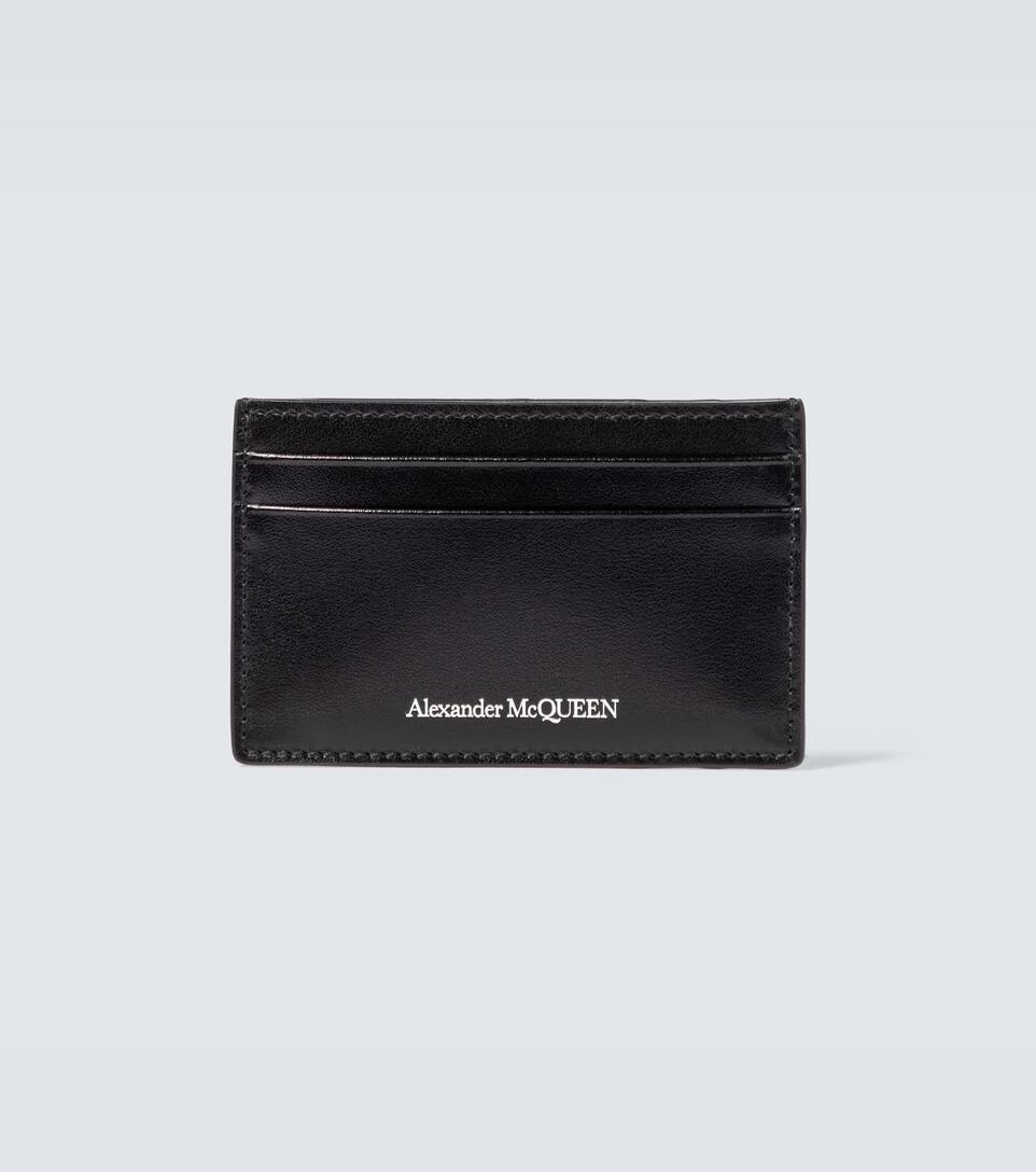 Leather Cardholder Alexander Mcqueen Euro Petrol