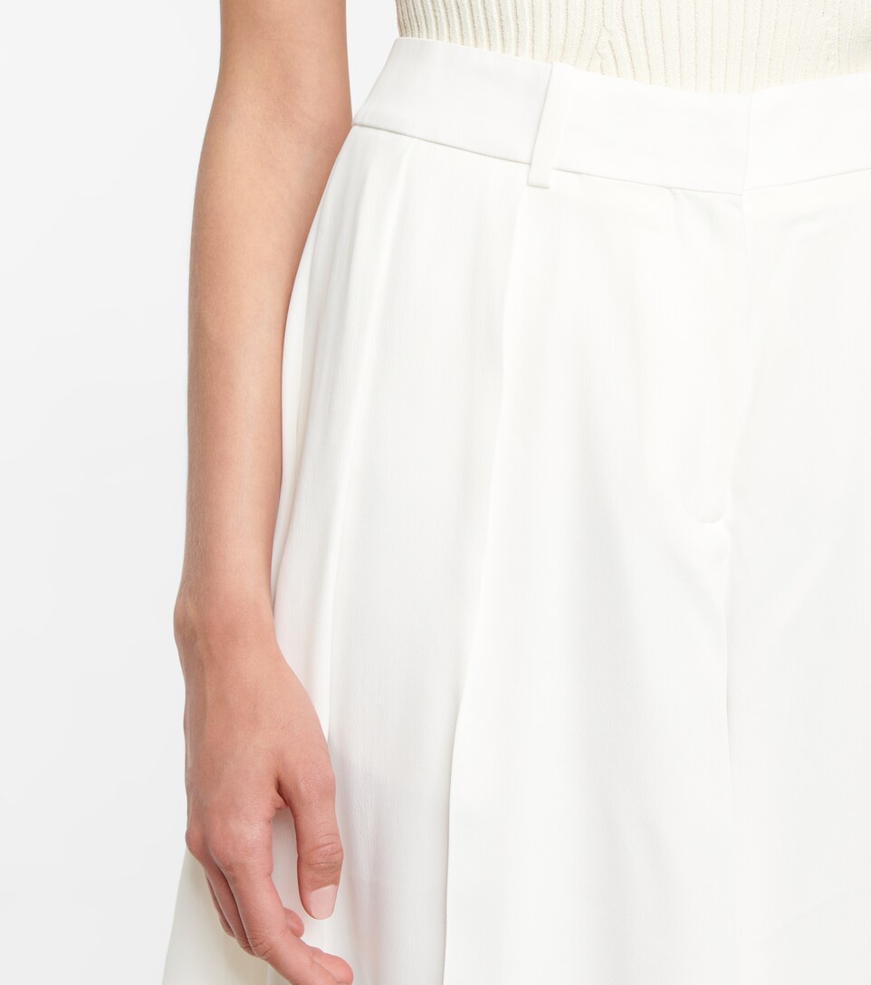 Isabelle high-rise pleated shorts 