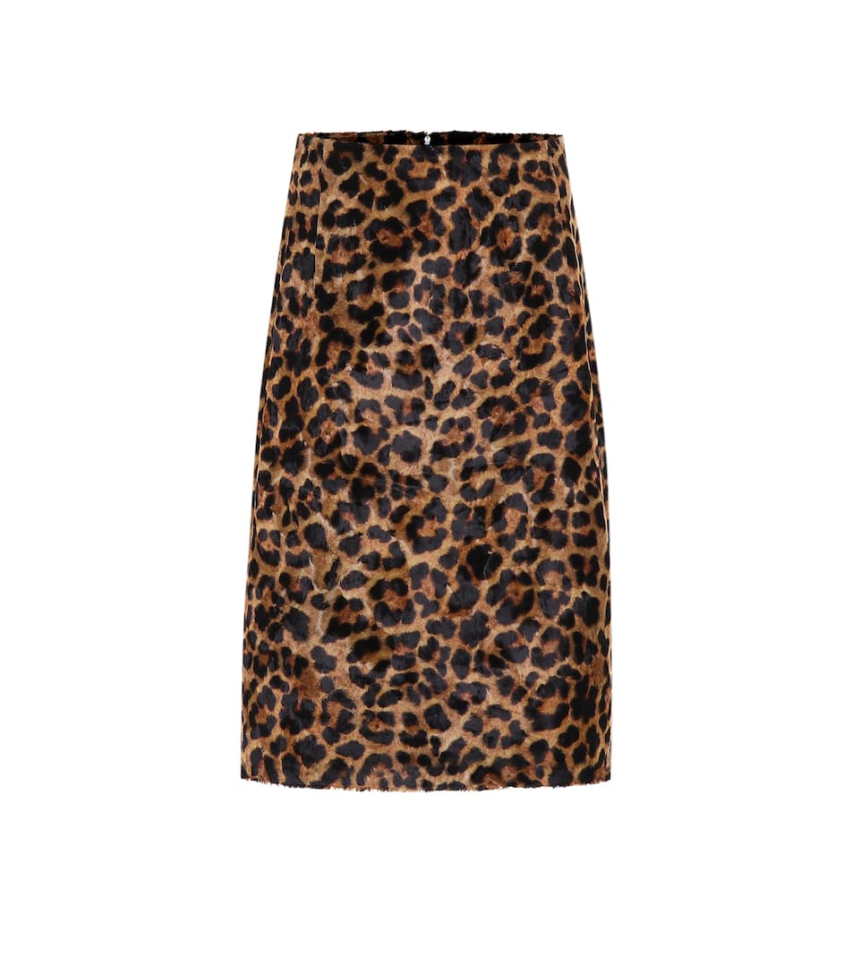 nanushka leopard skirt