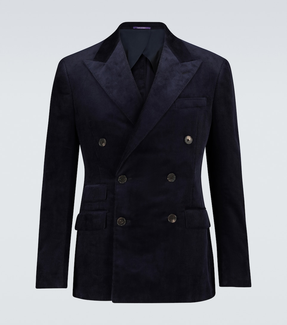 double breasted corduroy coat