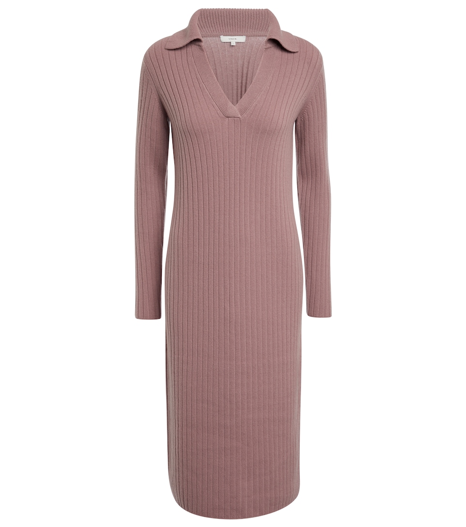 Vince - Ribbed-knit midi dress | Mytheresa