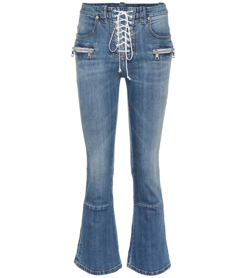 unravel lace up jeans