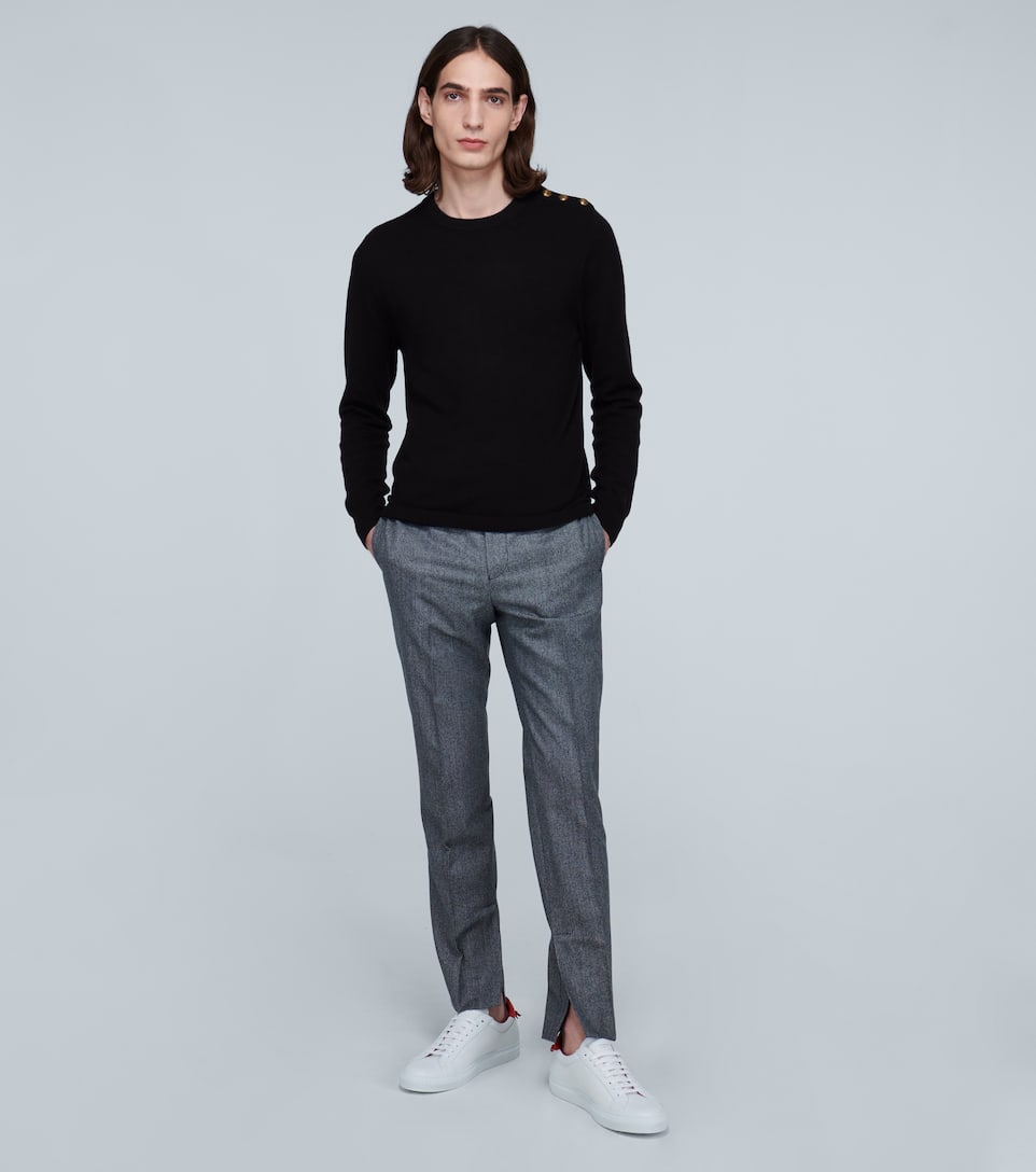 GIVENCHY URBAN STREET LEATHER SNEAKERS,P00442178