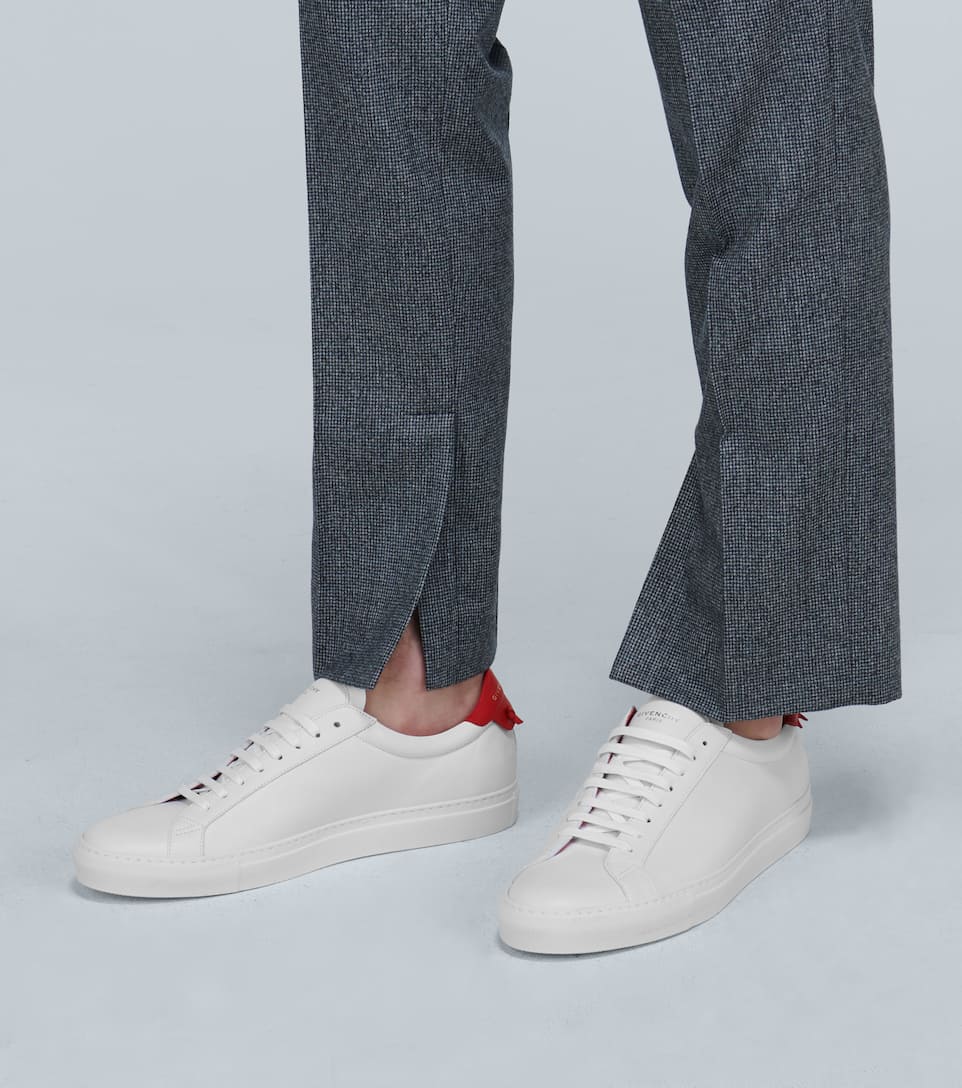 GIVENCHY URBAN STREET LEATHER SNEAKERS,P00442178