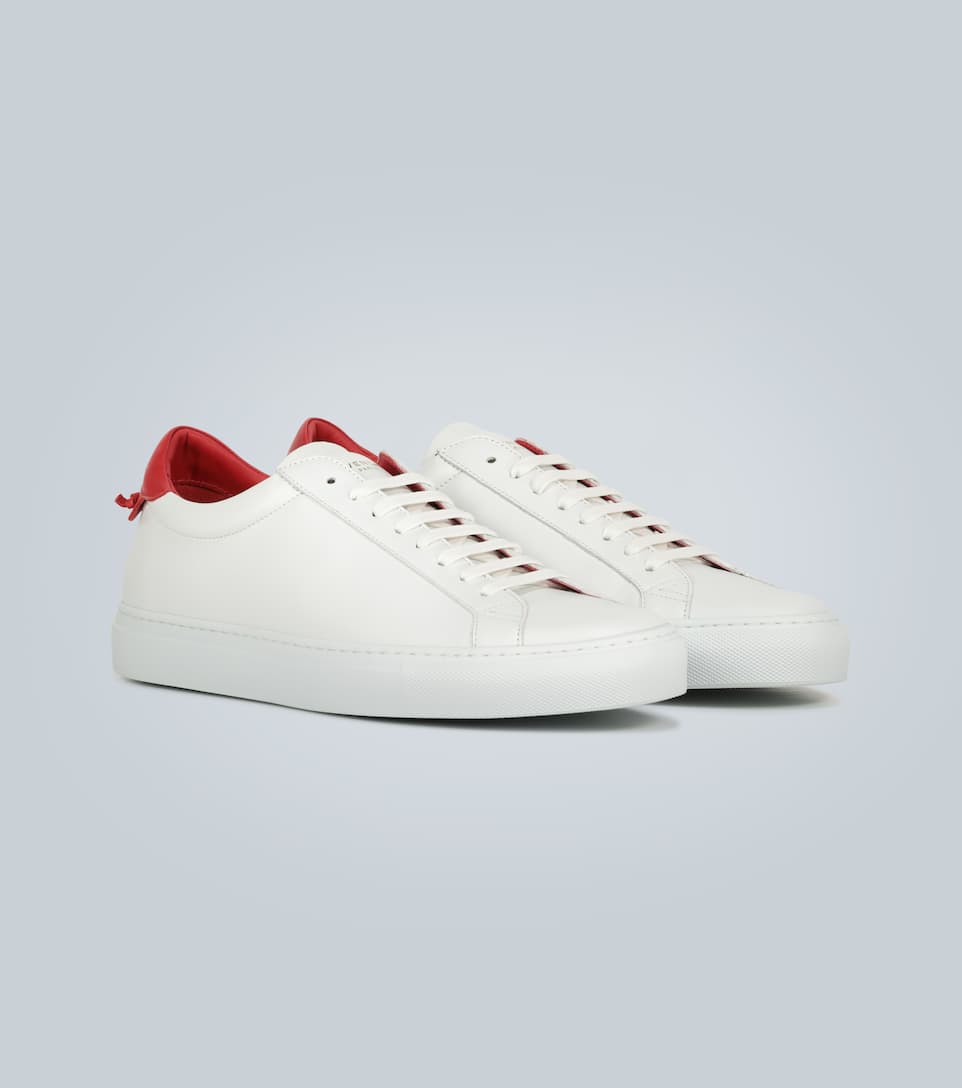 GIVENCHY URBAN STREET LEATHER SNEAKERS,P00442178