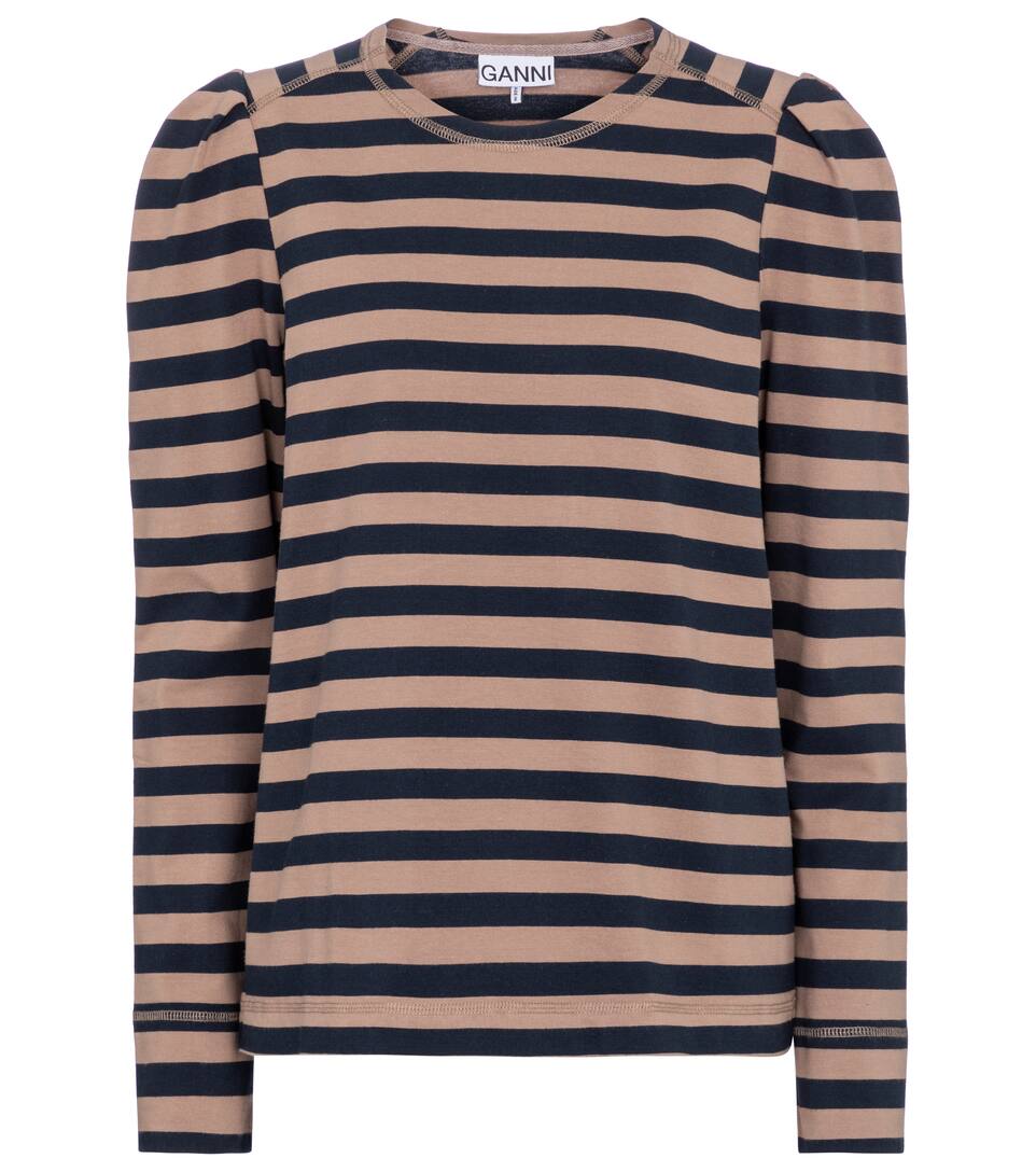 Ganni stripe shirt clearance