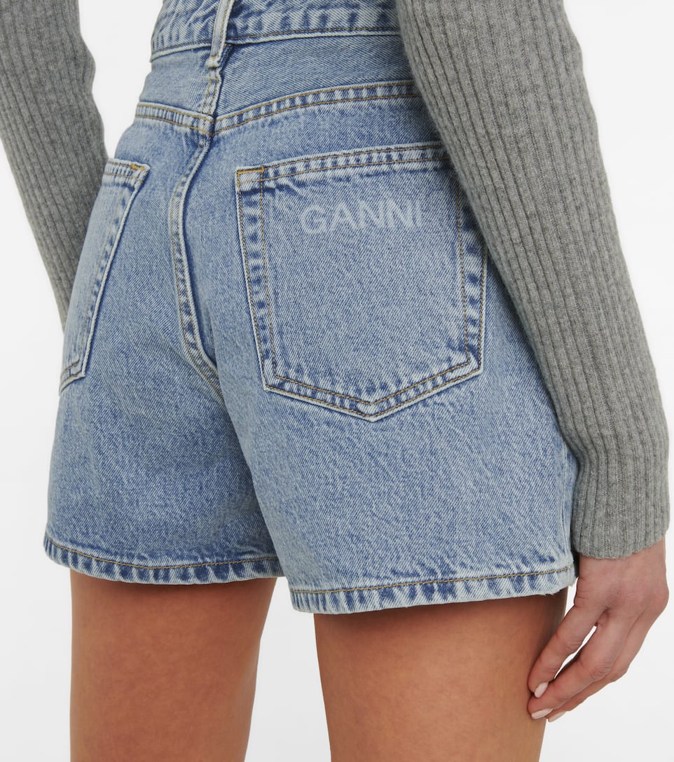 High rise blue jean shorts clearance