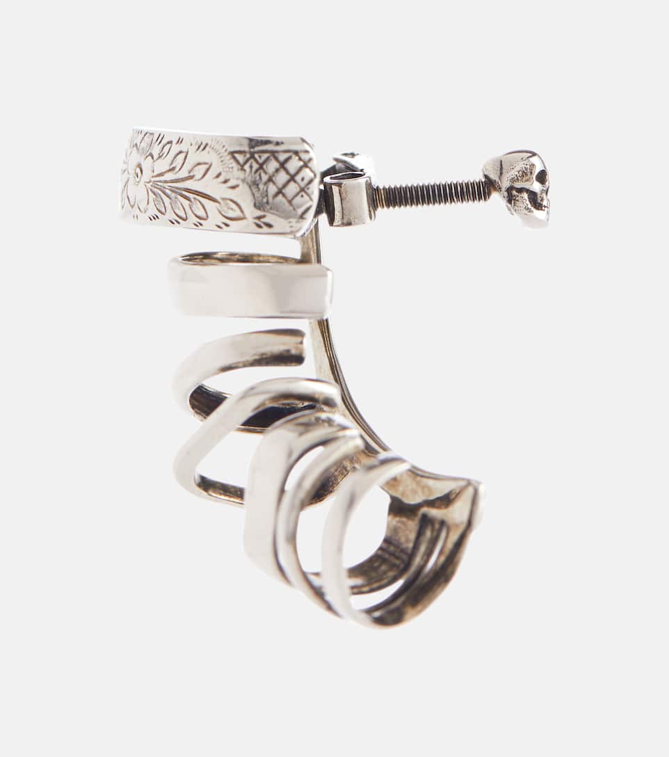Alexander McQueen Engraved ear cuff Mytheresa