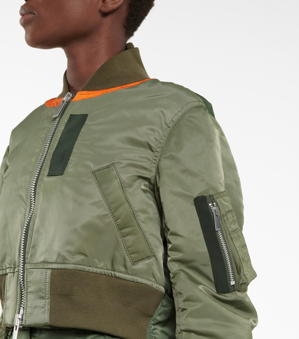 cropped flight jacket