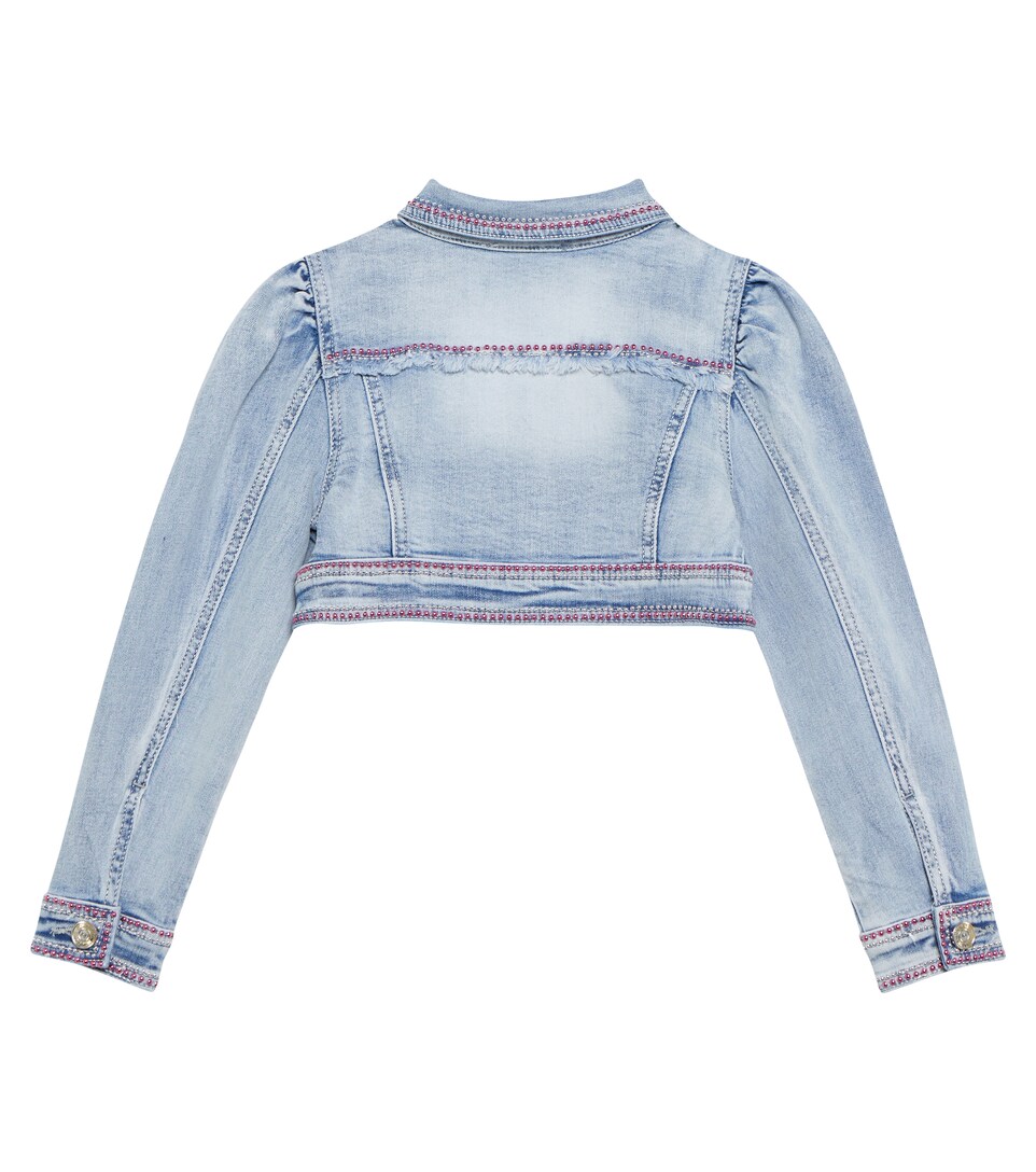 Monnalisa - Embellished denim jacket 