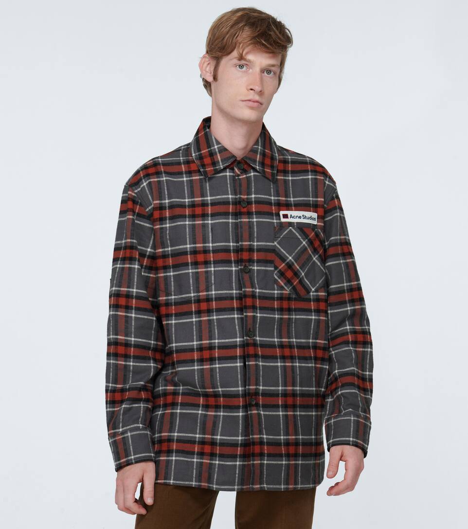 acne studios plaid shirt
