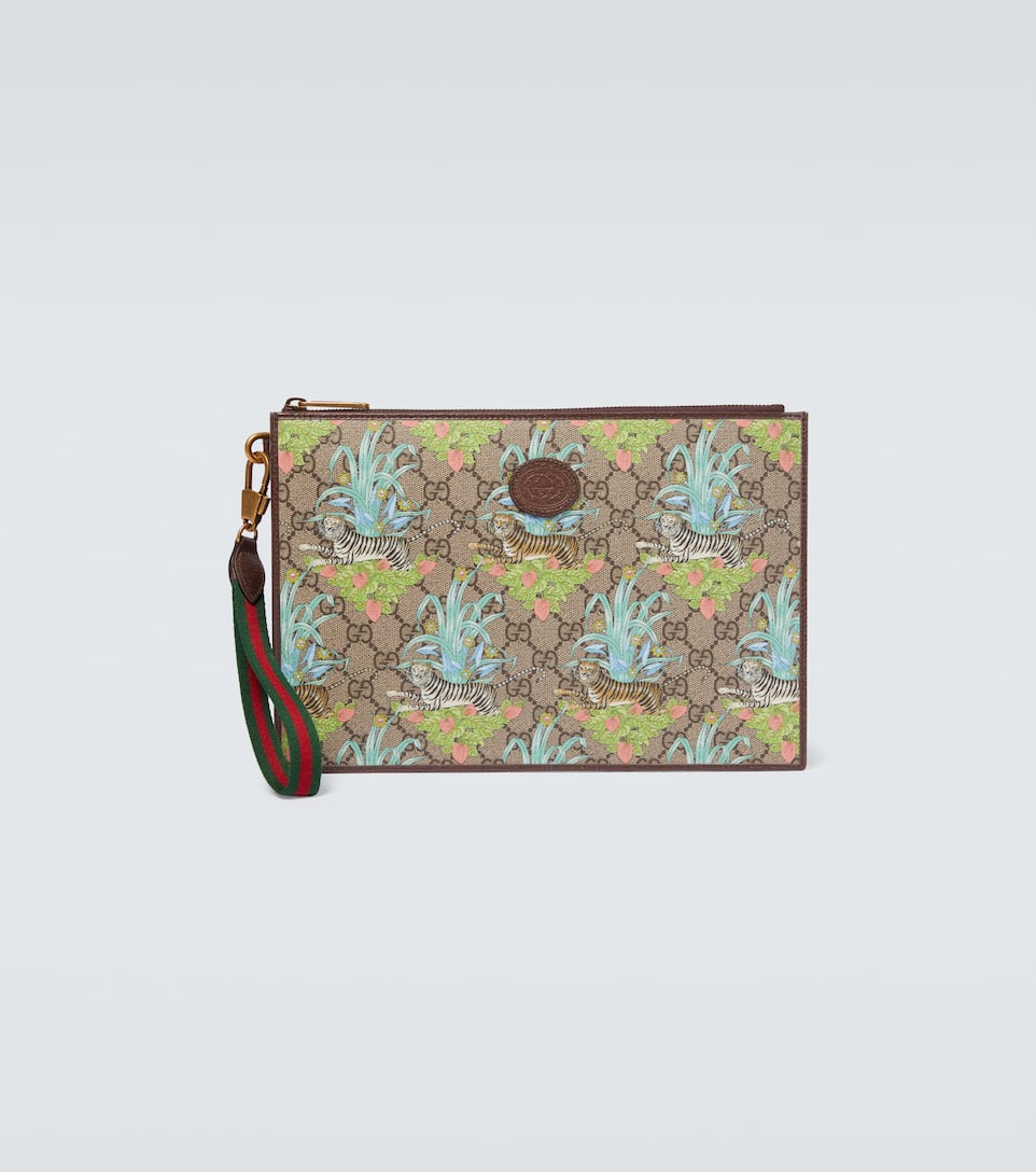 gucci pouch tiger print