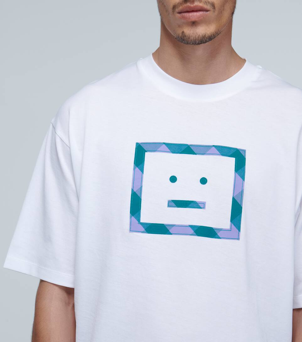 ACNE STUDIOS Erian Check Face T-shirt,P00442508