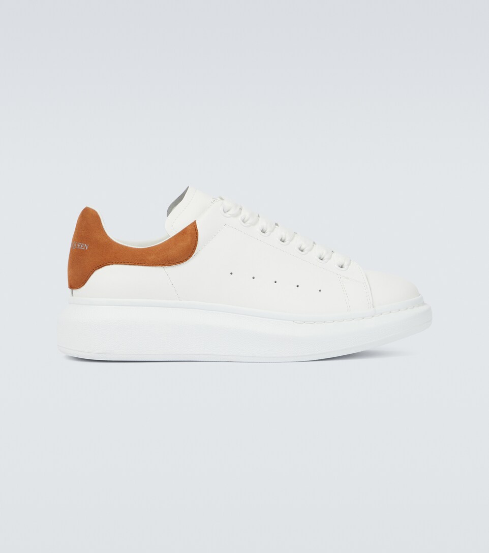 Alexander McQueen - Oversized leather sneakers | Mytheresa
