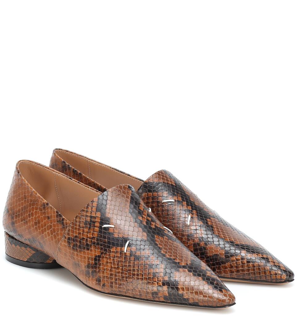 Snake leather shoes clearance