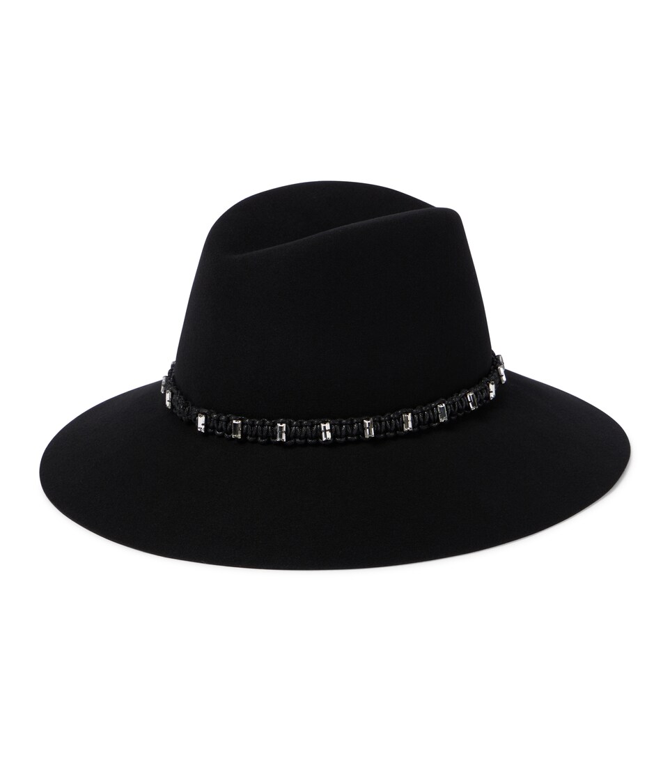 Kate embellished wool felt fedora 