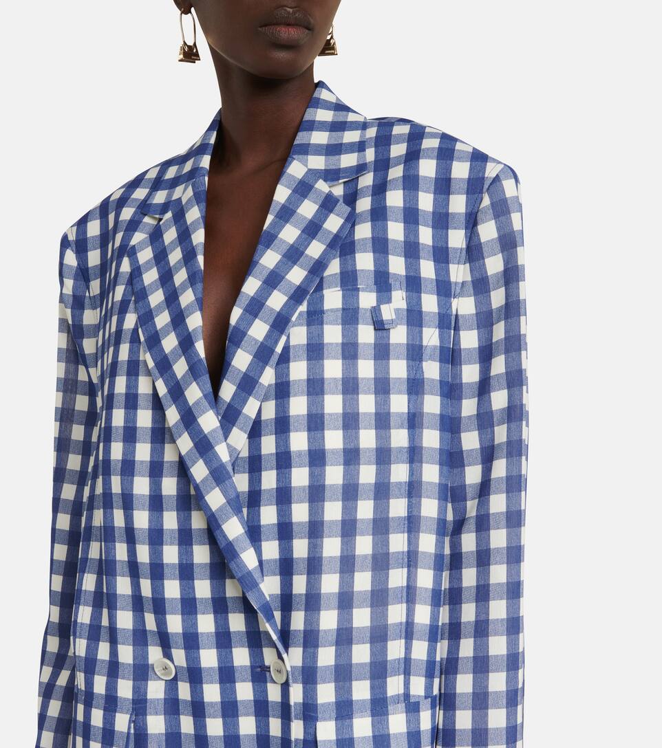 Gingham blazer womens clearance