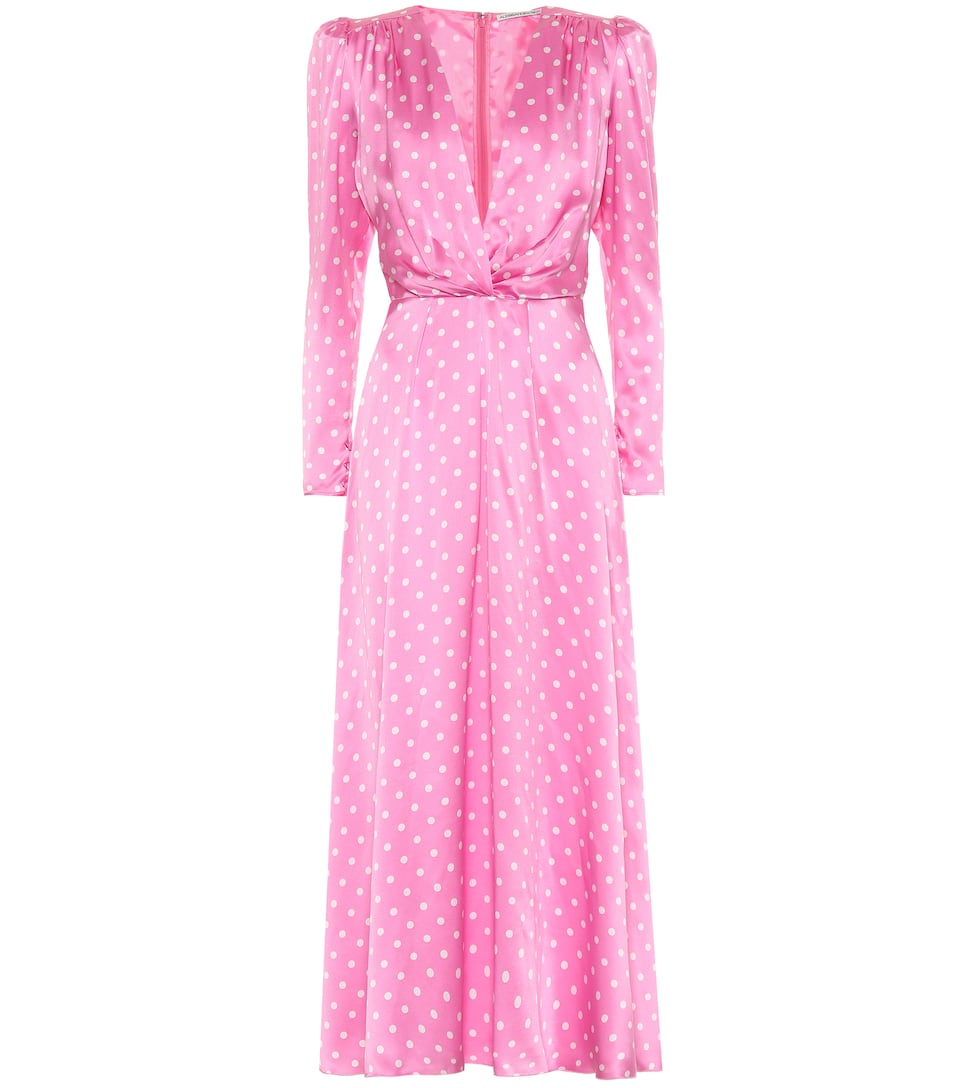 alessandra rich dress polka dot