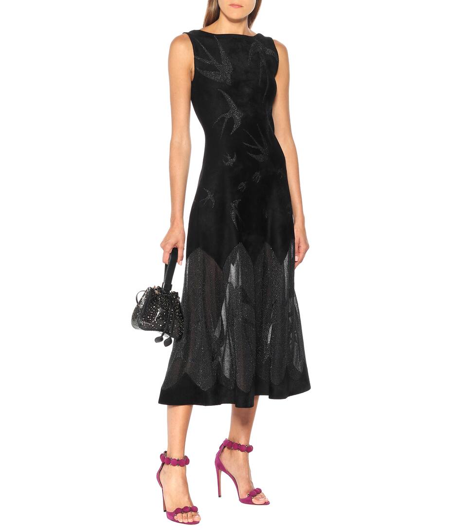 alaia velvet dress