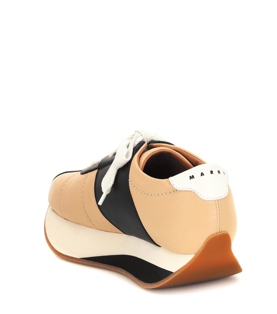 Baskets Cuir Foot En À Big Marni Plateforme 5AL4RSc3jq