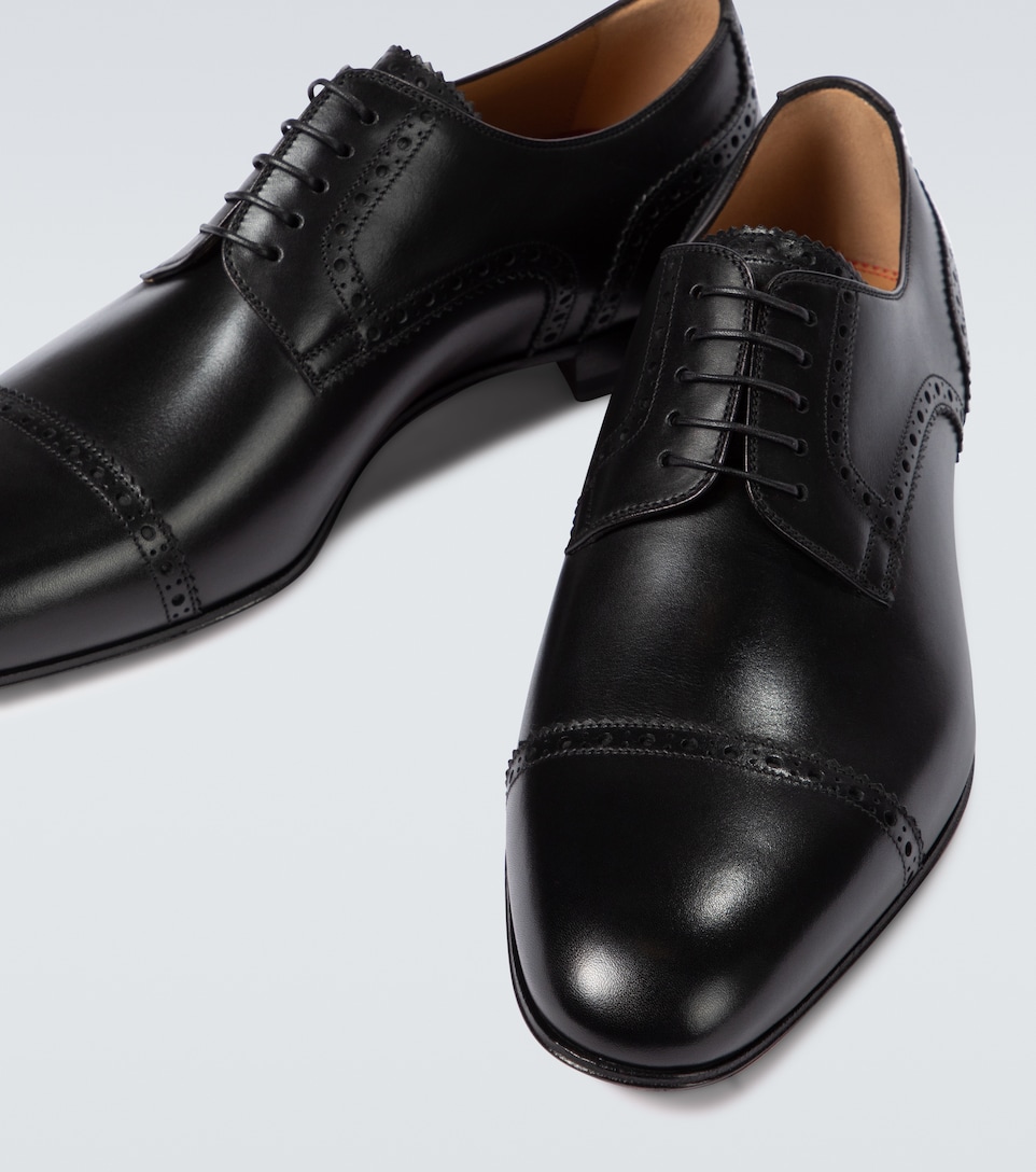 Eygeny Flat Leather Derby Shoes 