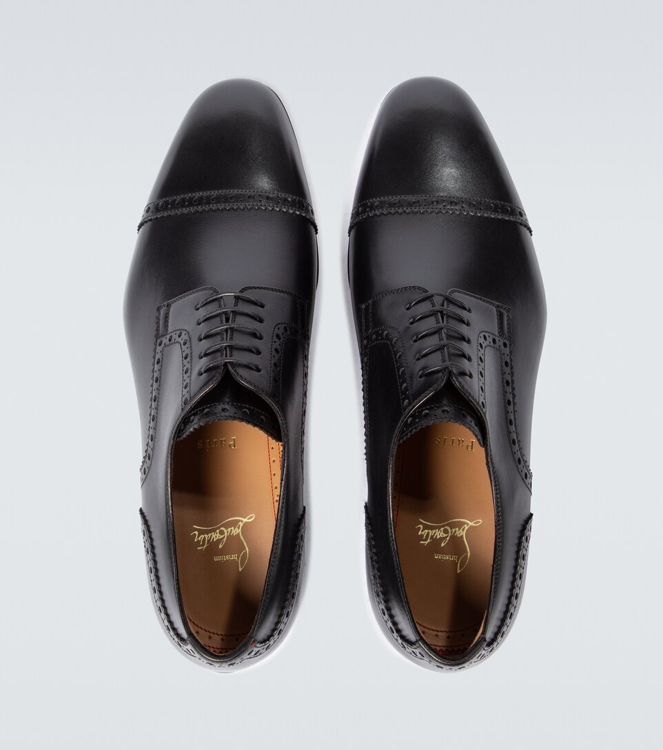 Eygeny Flat Leather Derby Shoes 