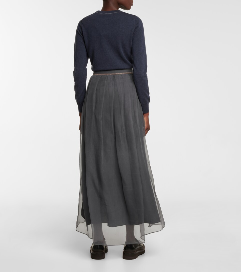 Brunello Cucinelli - Silk organza maxi 