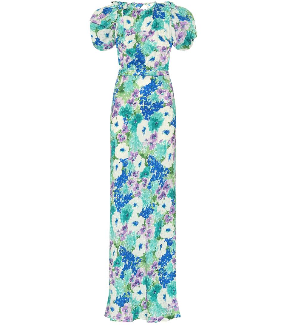 floral silk maxi dress