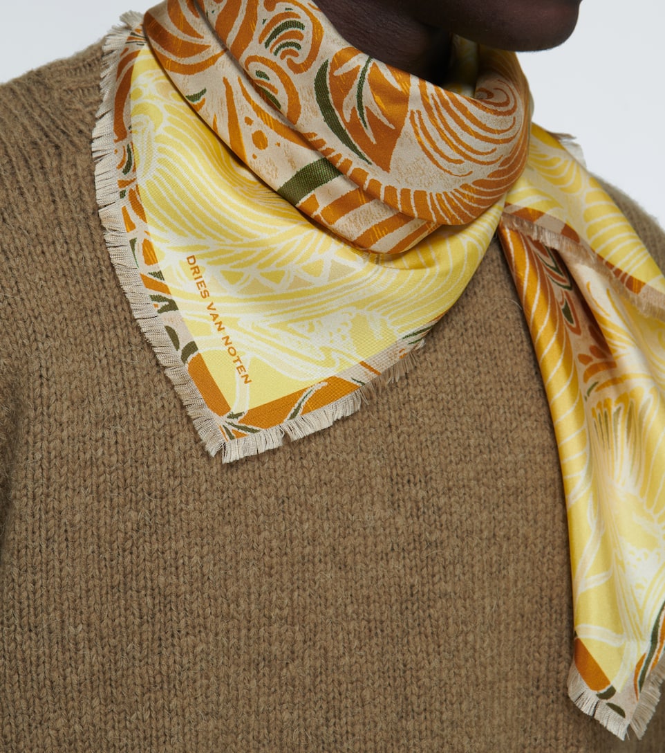 Dries van noten silk scarf clearance