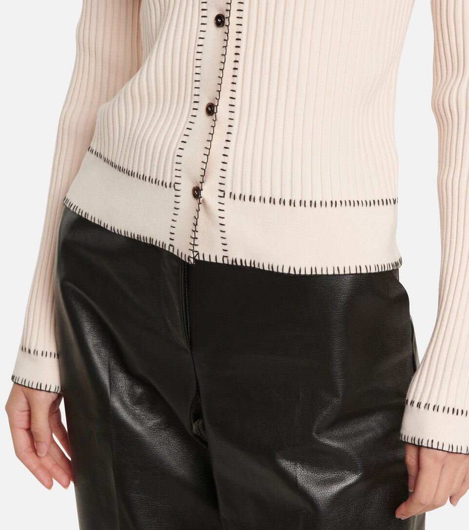 Khaite - Teagan wool-blend cardigan 