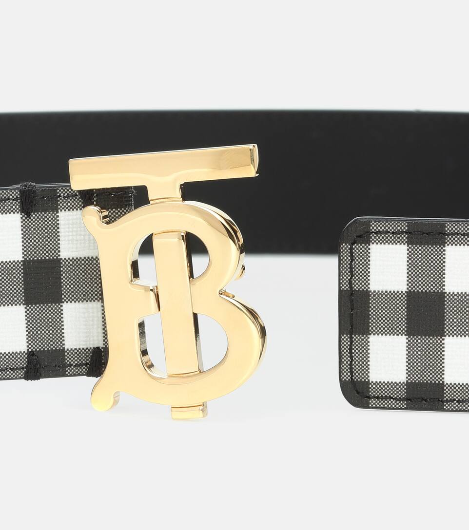 Burberry Cintura A Quadri Con Logo Mytheresa