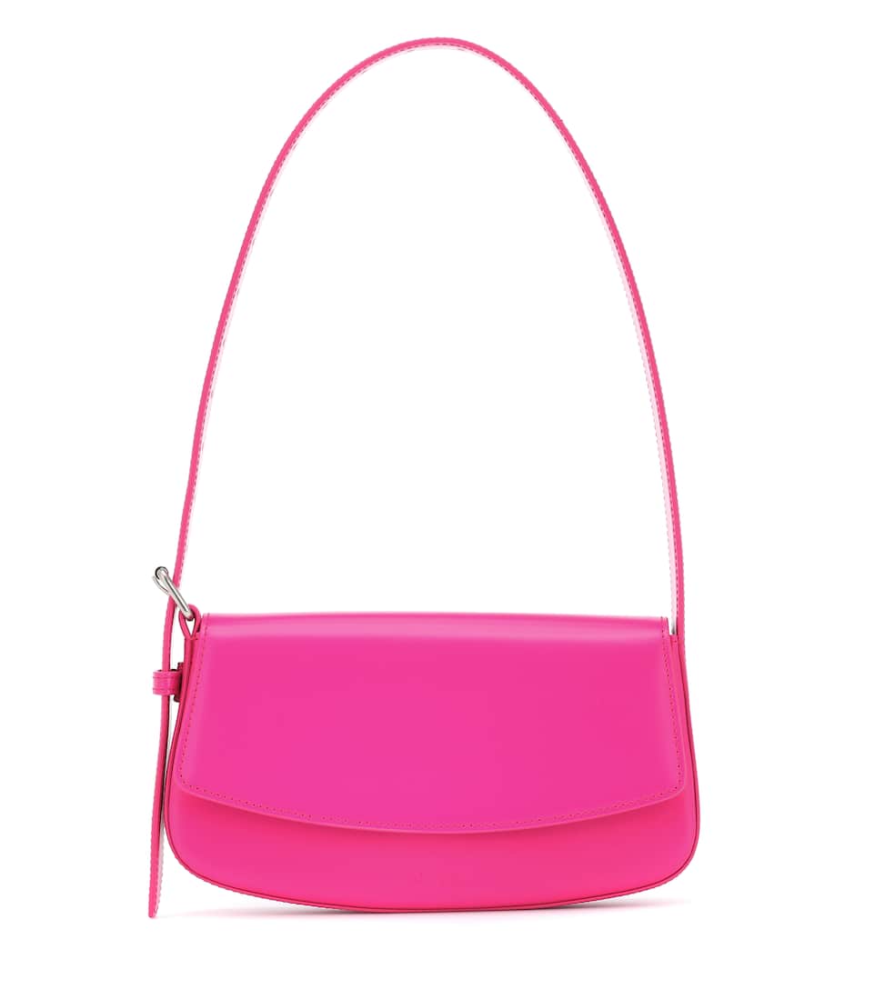 small leather shoulder purse
