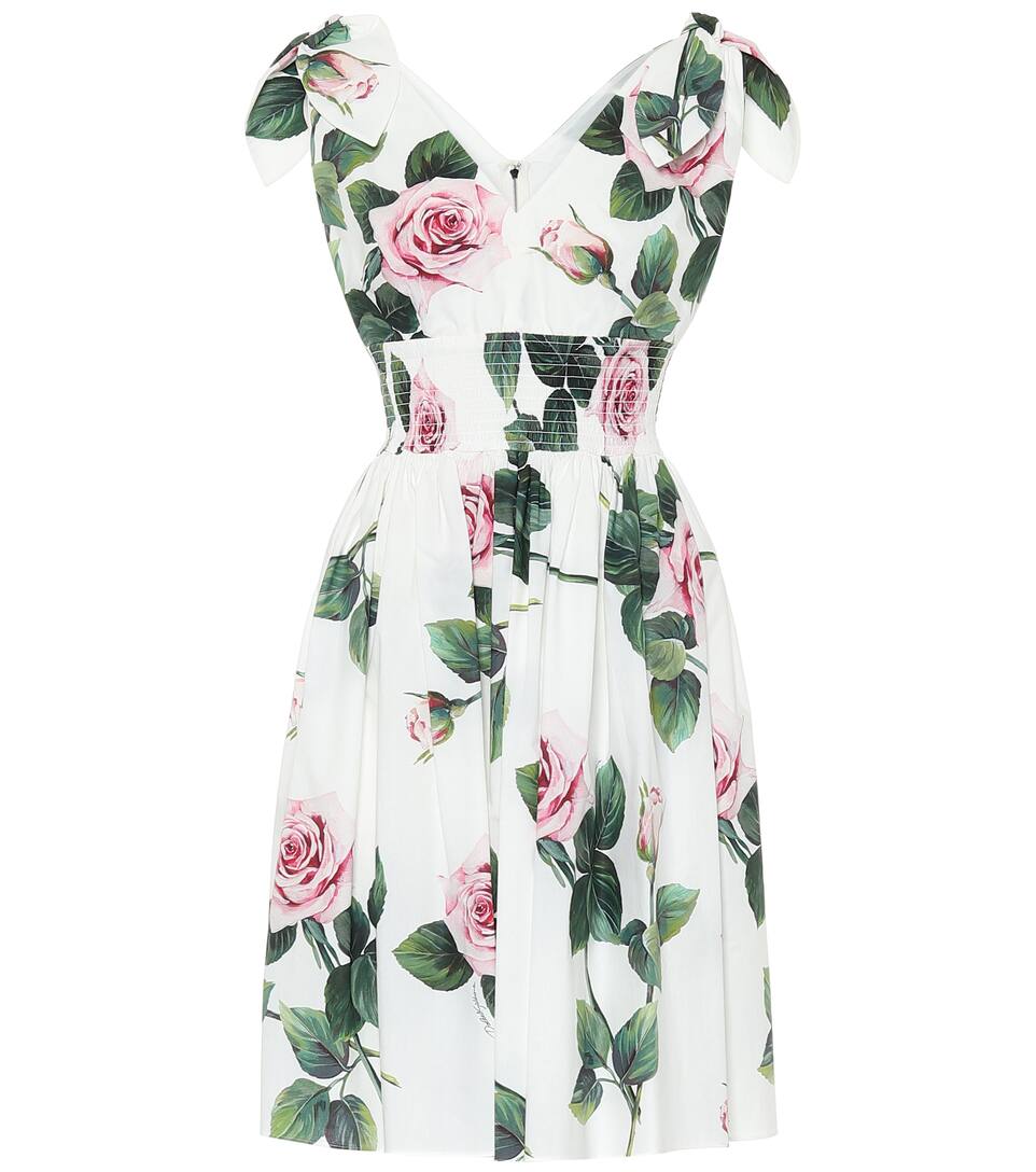 DOLCE & GABBANA Floral cotton dress,P00442901