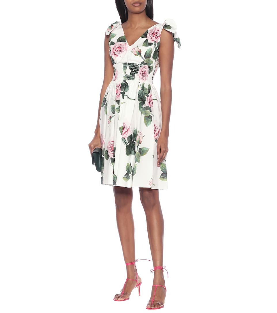 DOLCE & GABBANA Floral cotton dress,P00442901