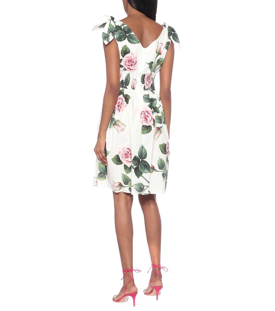DOLCE & GABBANA Floral cotton dress,P00442901