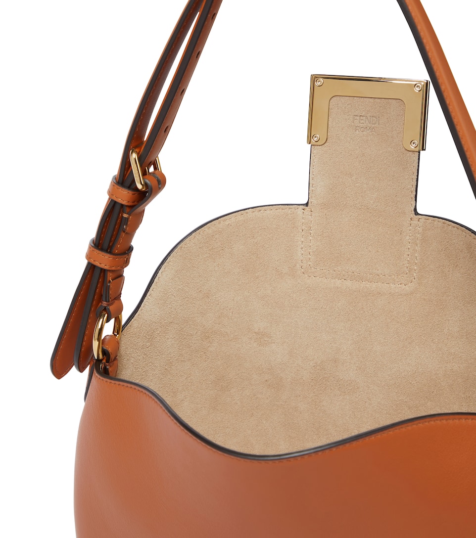 Fendi Croissant Small leather shoulder bag Mytheresa