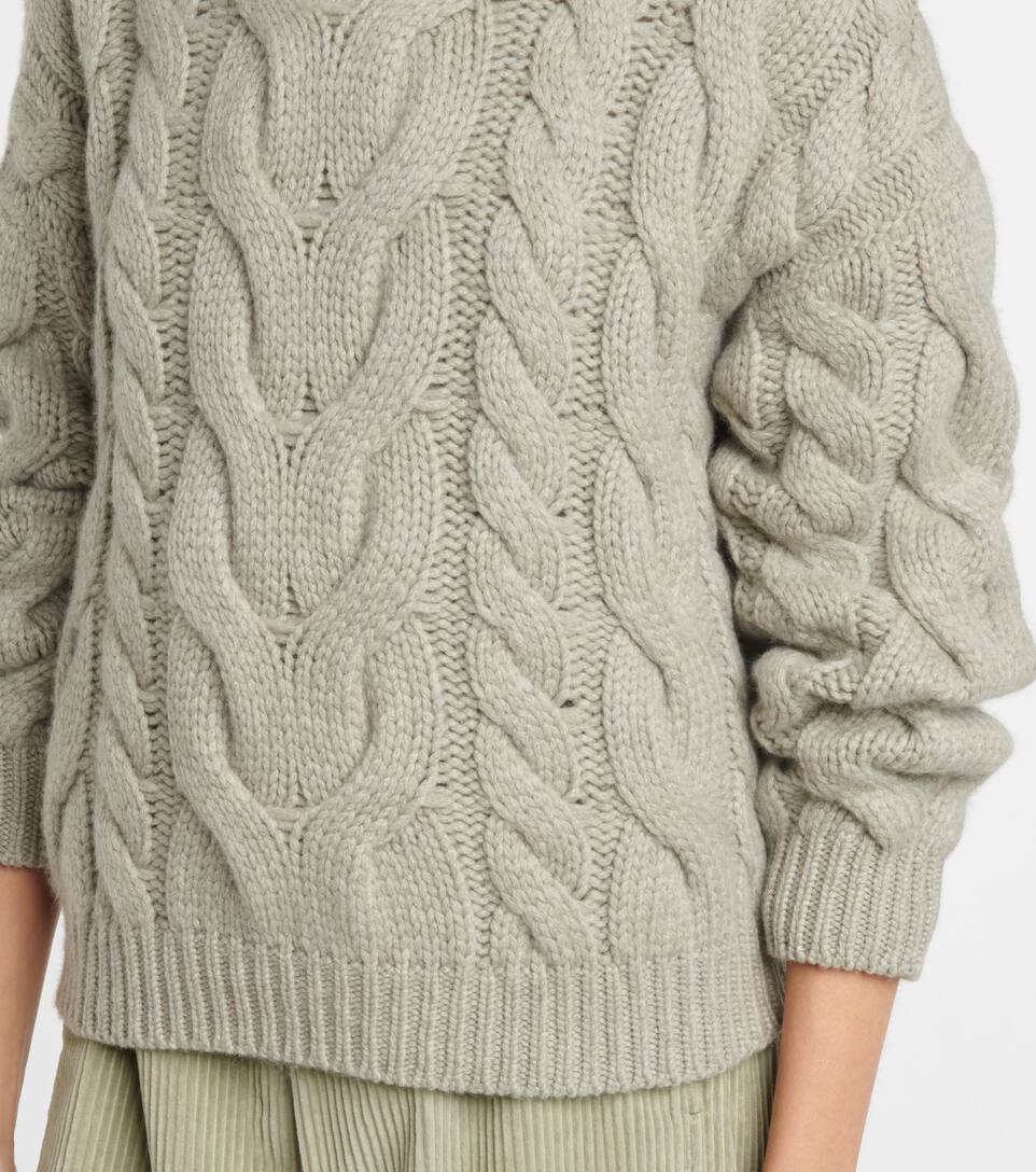 cable knit cashmere