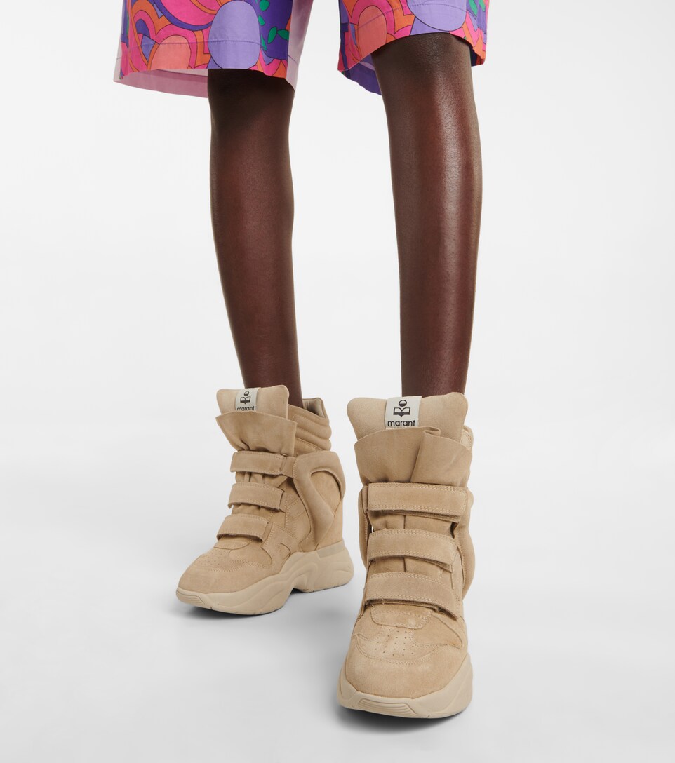 fleece lined wedge sneakers