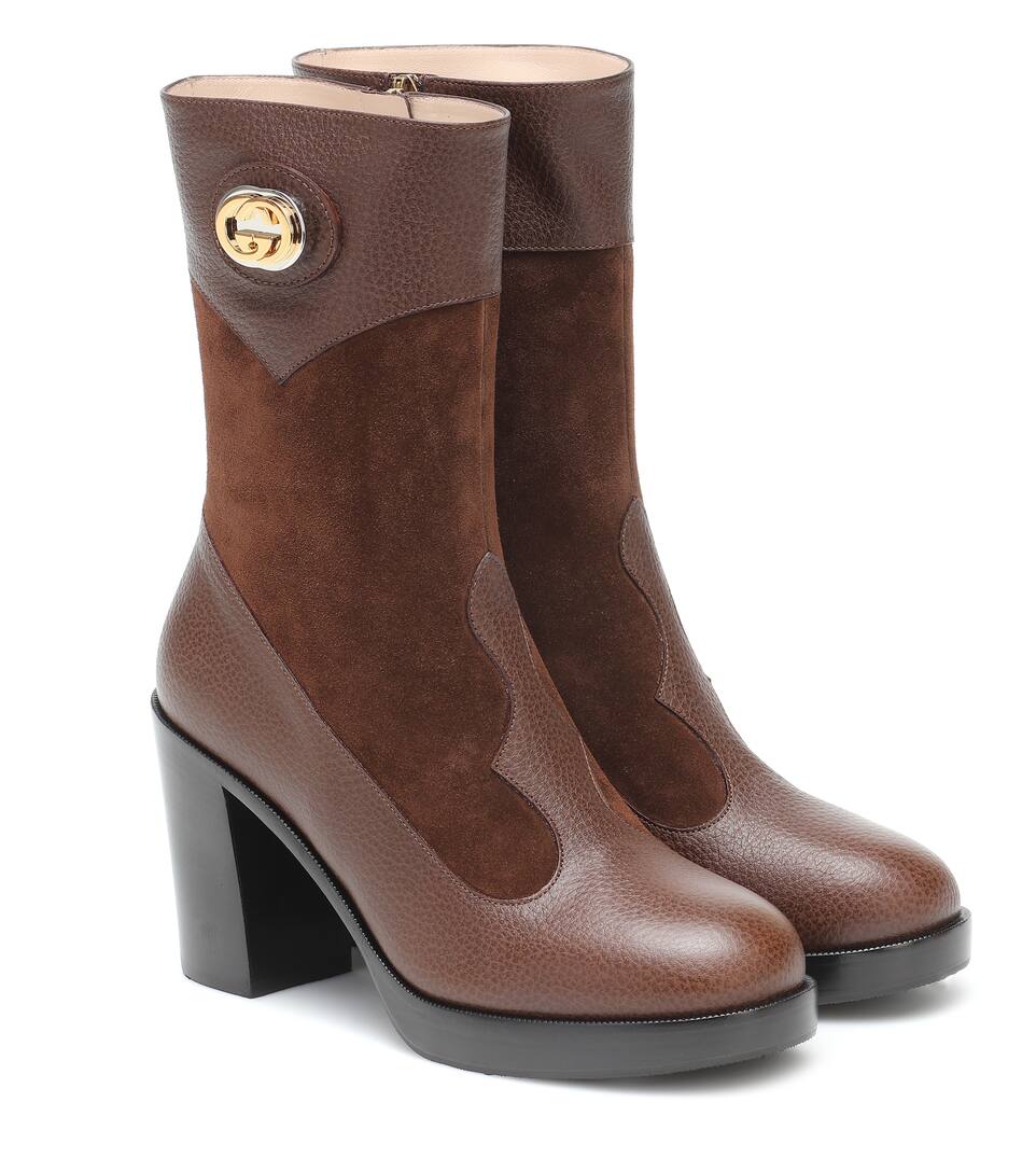 gucci suede ankle boots