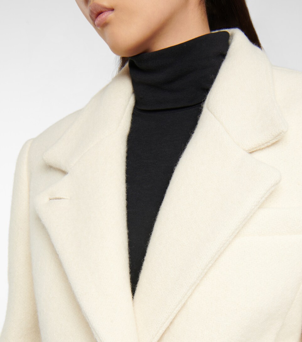 cropped wool coat