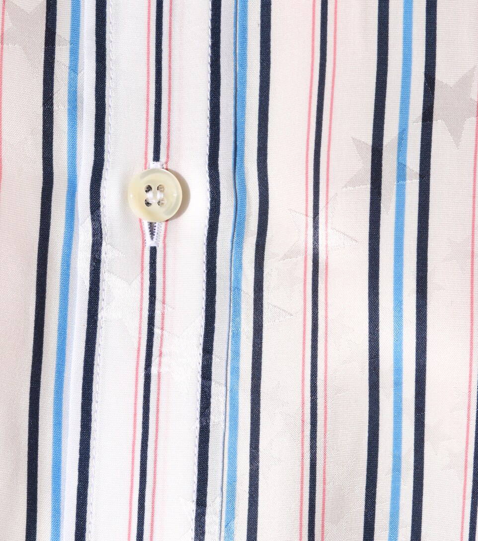 balenciaga oversized striped shirt