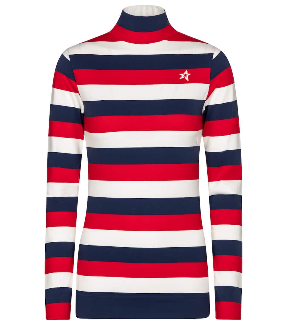 striped thermal top