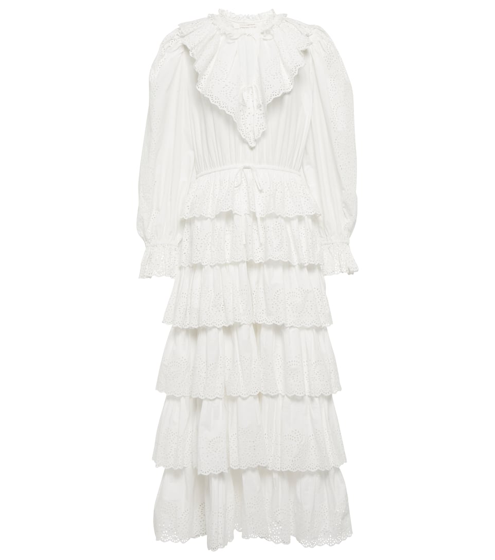 zimmermann bayou tiered swirl long dress